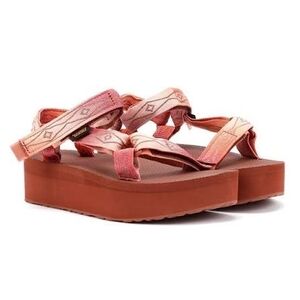 Teva Women’s Platform Sandals in Coral Pink